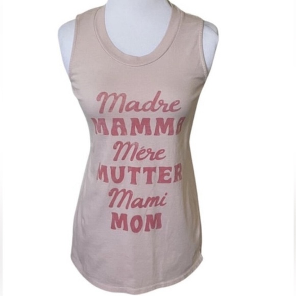 Fifth Sun Tops - EUC Fifth Sun Light Pink Mom Tank Top Size Medium